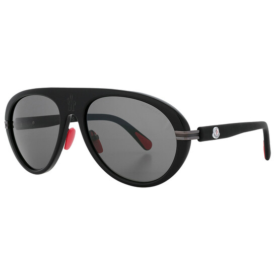 Moncler Navigaze Smoke Pilot Men's Sunglasses ML0240 01A 57
