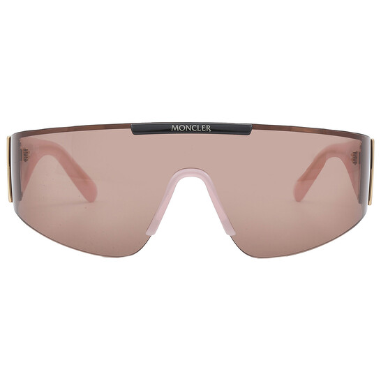 Moncler Ombrate Burned Pink Shield Unisex Sunglasses ML0247  display picture 3