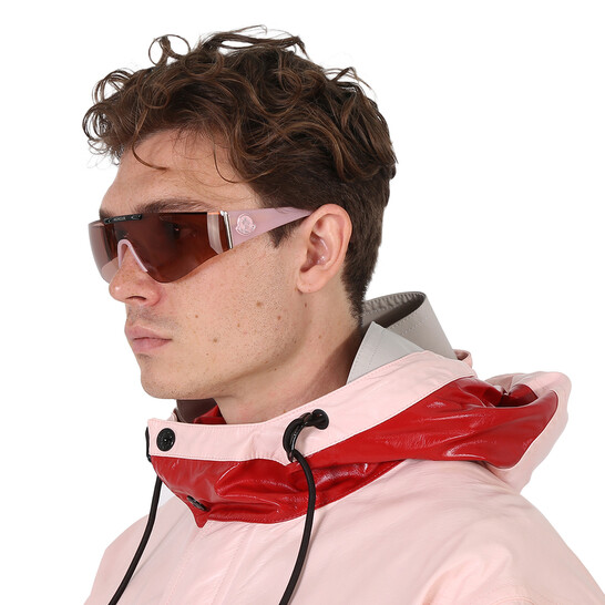 Moncler Ombrate Burned Pink Shield Unisex Sunglasses ML0247  display picture 1