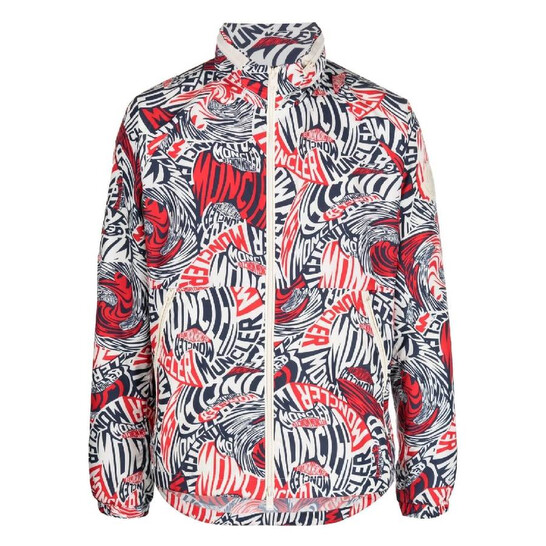 MONCLER / ナイロンジャケット/O/ナイロン/WHT/510914102405 53558 Moncler Ornain Windbreaker Jacket, Brand Size 2 (Medium