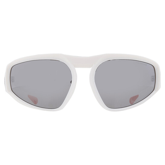 MONCLER　ML0248 21C　サングラス ホワイト　ミラー　スポーツ MONCLER - MONCLER ML0248 21C サングラス ホワイト ミラー