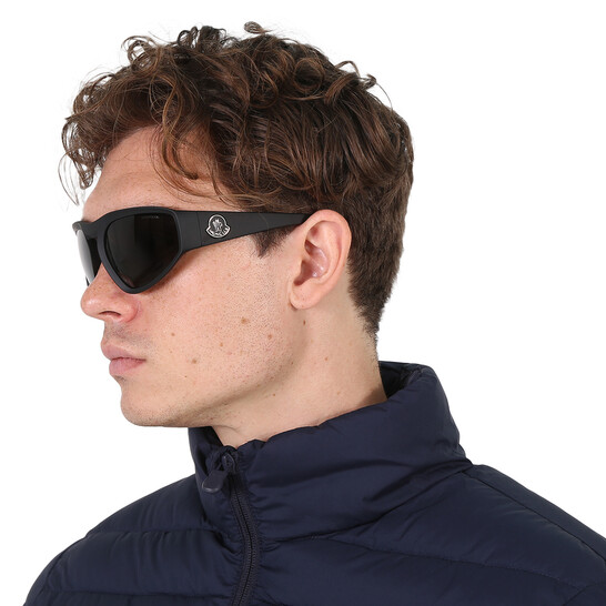 Moncler Pentagra Smoke Wrap Men's Sunglasses ML0248 02A 62