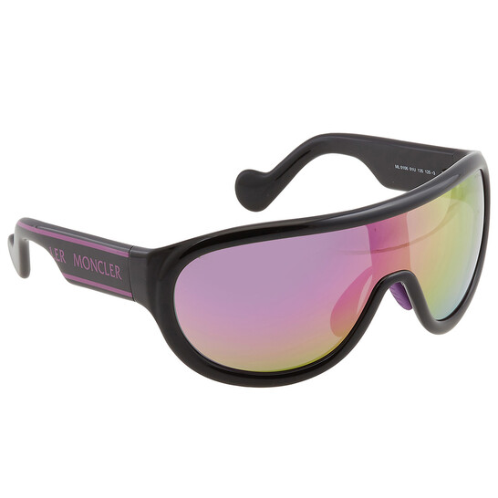 Moncler Pink Mirror Shield Unisex Sunglasses ML0106 01U 00  display picture 2