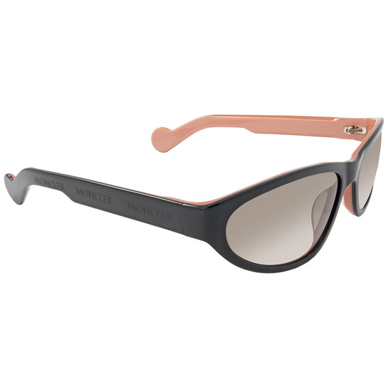 MONCLER キャットアイフレムサンクラス ML0115 25G Moncler Smoke Gradient Mask Ladies Sunglasses ML0115 005 59
