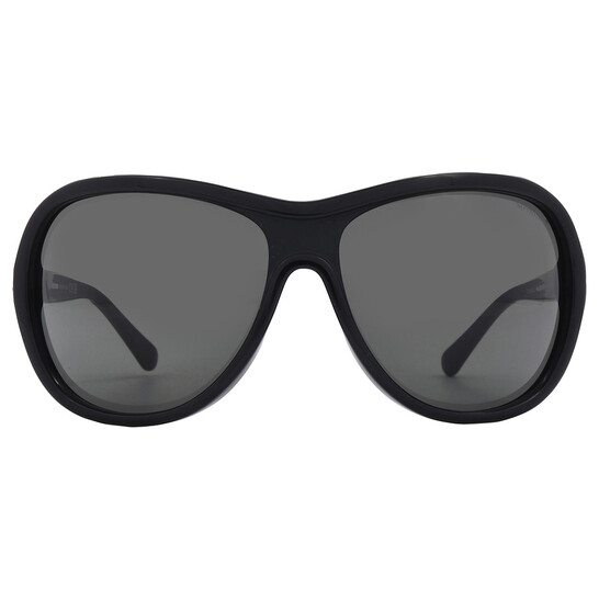 Moncler Smoke Oversized Ladies Sunglasses ML0284 01A 69