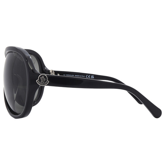 Moncler Smoke Oversized Ladies Sunglasses ML0284 01A 69