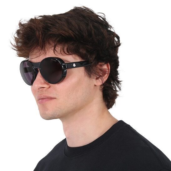 Moncler Steradian Grey Round Unisex Sunglasses ML0205 01A 56