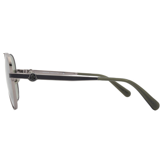 Moncler Vizta Green Pilot Unisex Sunglasses ML0263 14Q 59