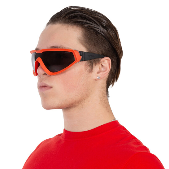 MONCLER　ML0249 43A WRAPID　サングラス オレンジ Moncler Wrapid Smoke Wrap Men's Sunglasses ML0249 43A 00