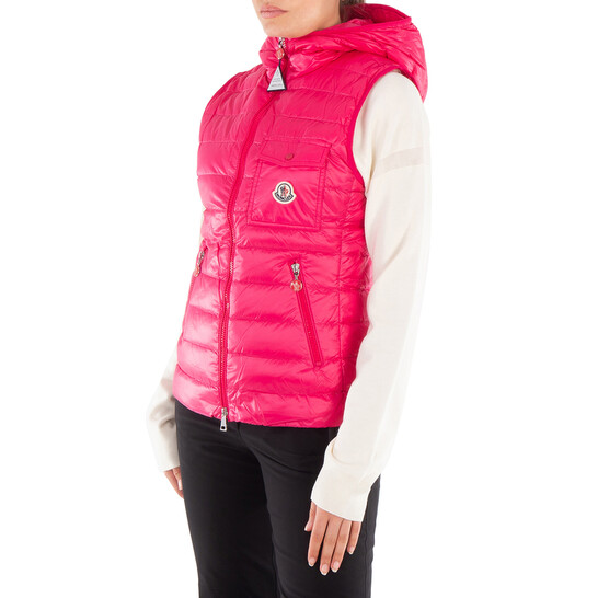 Moncler Zip-Down Quilted Vest, Brand Size 0 (X-Small