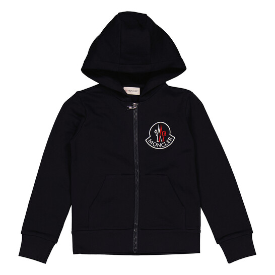 パーカー・フーディ MONCLER SS25 Logo Cotton Hoodie (K10978G00010 999) Moncler Cotton Hoodie | Black | FARFETCH