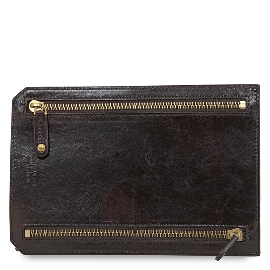 Montblanc 1926 Heritage Multicurrency Pouch- Dark Brown