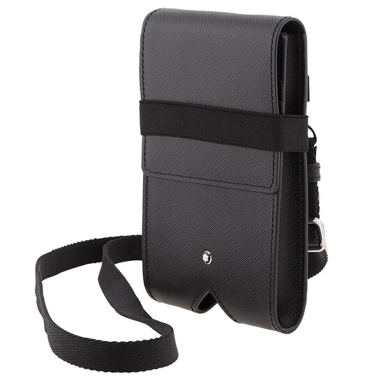 【 Montblanc 】Black Sartorial Mini Envelope クロスバック Montblanc Sartorial Mini Envelope / Leather Shoulder Bag BLK