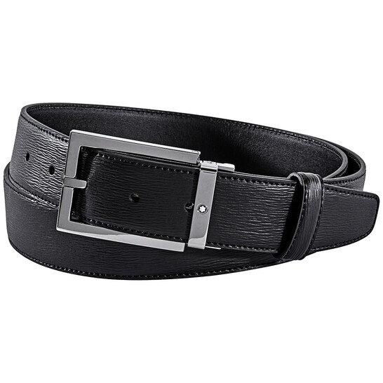 Montblanc Black Westside Leather Belt 114435 4017941782793