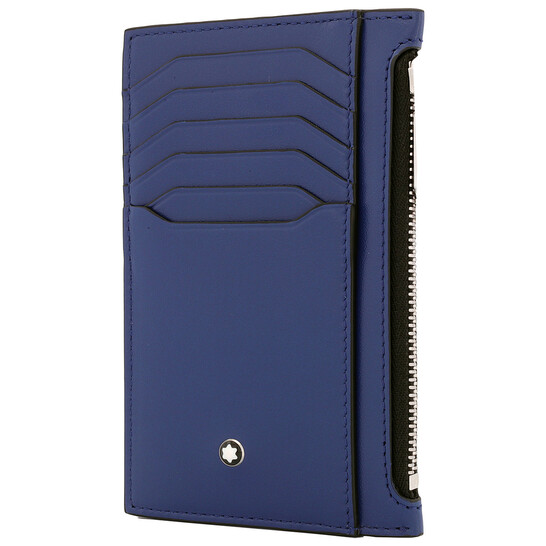Montblanc Blue Leather Meisterstuck Pocket Holder 8CC 129687