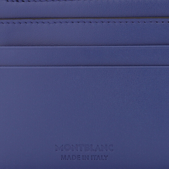 Montblanc Blue Leather Meisterstuck Pocket Holder 8CC 129687