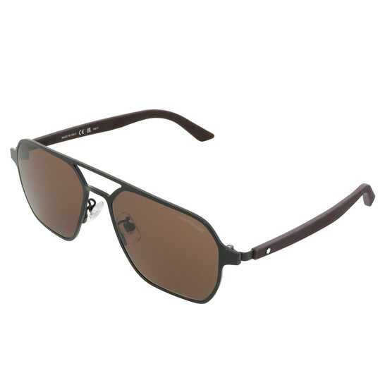 Montblanc Brown Navigator Men's Sunglasses MB0360S 002 56