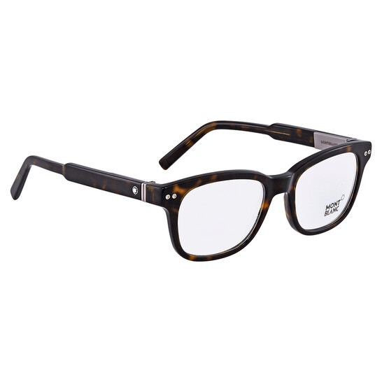Montblanc Brown Tortoise Men's Square Eyeglasses MB0628 052