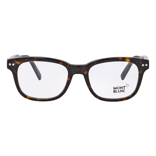 Montblanc Brown Tortoise Men's Square Eyeglasses MB0628 052