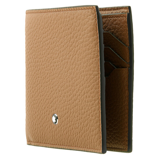 Montblanc Caramel Grain Leather 8cc Wallet 198366 4062037802954