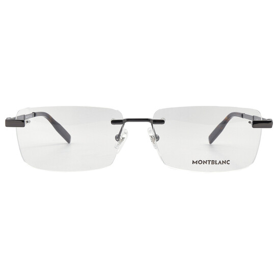 メガネ Montblanc Eyeglasses Frame MB388 034 Rectangle Semi-Rimless Montblanc Eyeglasses Frame MB388 034 Rectangle Semi-Rimless