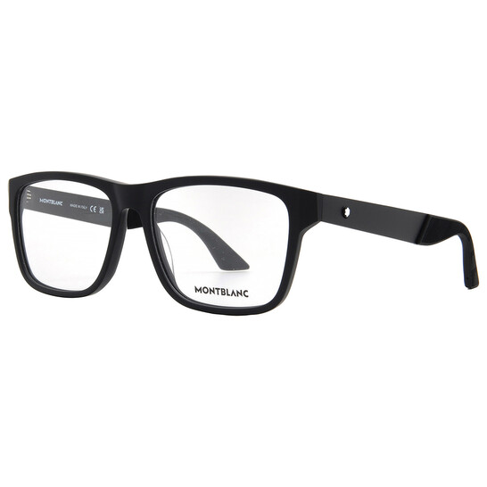Montblanc Demo Rectangular Men's Eyeglasses MB0300O 001 56 Montblanc Demo Rectangular Men's Eyeglasses MB0300O 001 56 - 546x546 Image #2