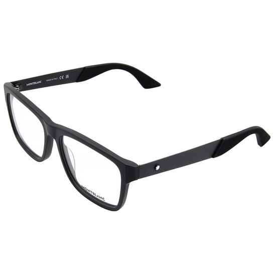Montblanc Demo Rectangular Men's Eyeglasses MB0300O 001 56 Montblanc Demo Rectangular Men's Eyeglasses MB0300O 001 56 - 546x546 Image #4