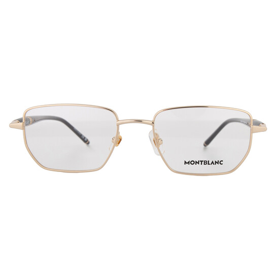 メガモント Montblanc Demo Rectangular Men's Eyeglasses MB0347O 001 52