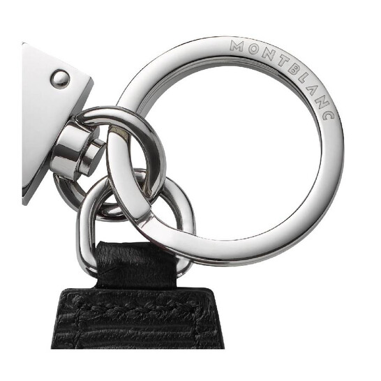 Montblanc Diamond Shaped Leather Keychain 130932 4062037108100