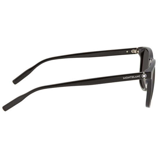 Montblanc Grey Square Men's Sunglasses MB0013S 001 56 Montblanc Grey Square Men's Sunglasses MB0013S 001 56