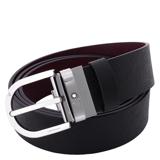 Montblanc Horseshoe Buckle 35 Reversible Leather Belt 131176