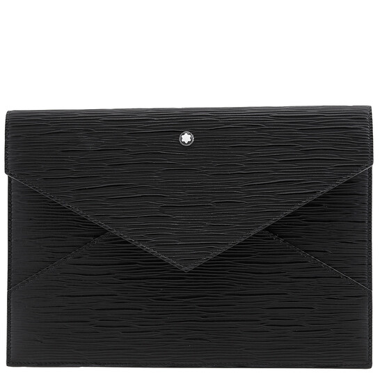 Montblanc Meisterstuck Black Leather 4810 Envelope Pouch 130921