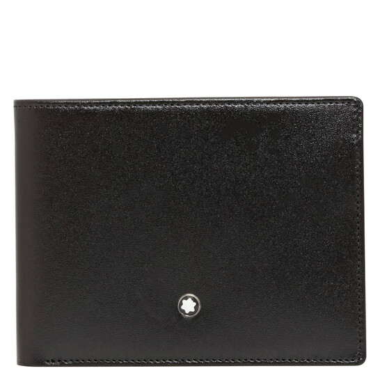 Montblanc Meisterstuck Leather 6cc Wallet In Black 198308