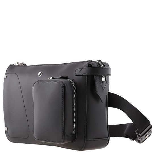 Montblanc Meisterstuck Selection Soft Leather Belt Bag In Black