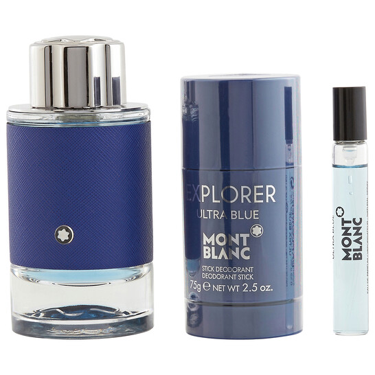 Montblanc Men's Explorer Ultra Blue Gift Set Fragrances