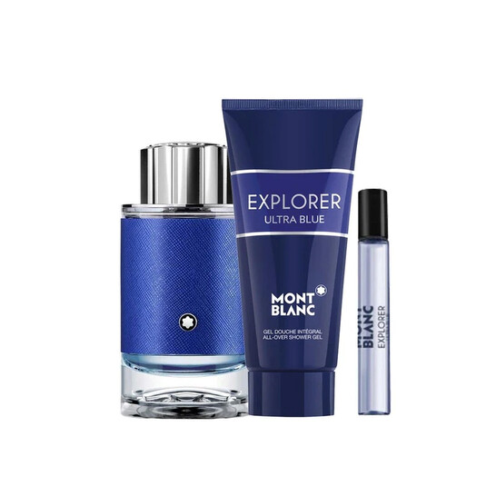 Montblanc Men's Explorer Ultra Blue Gift Set Fragrances