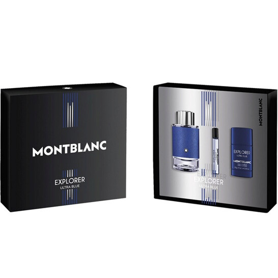 Montblanc Men's Explorer Ultra Blue Gift Set Fragrances