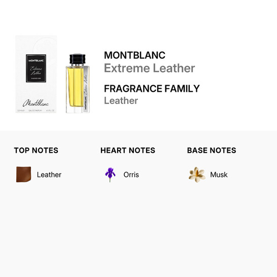 Montblanc Men's Extreme Leather EDP Spray 4.2 oz Fragrances