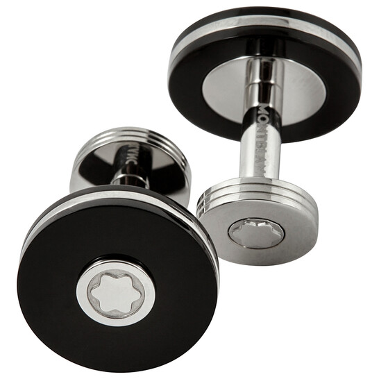 Montblanc Pix Round Cufflinks 116666 4017941847171 - Jewelry