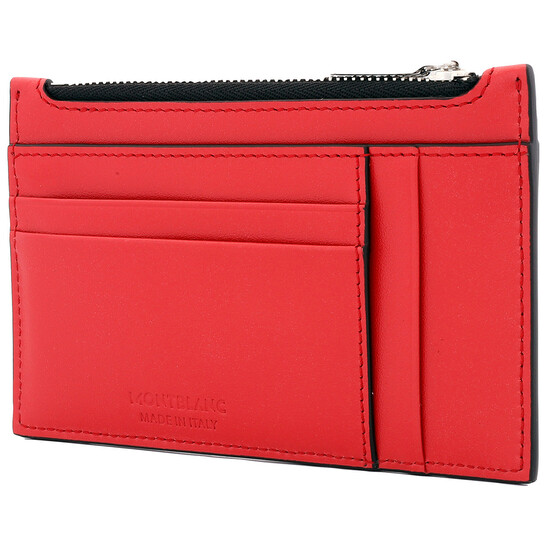 Montblanc Red Leather Meisterstuck Pocket Holder 8CC 129688