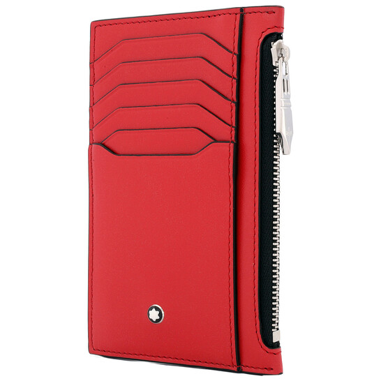 Montblanc Red Leather Meisterstuck Pocket Holder 8CC 129688