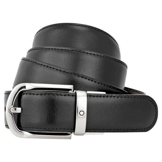 MONT BLANC レザー ベルト ブラック レザーベルト、35 mm - 高級ベルト – Montblanc® JP