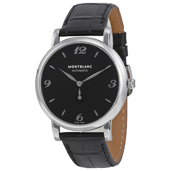 Montblanc Star Classique Acier Automatic Black Dial Men's Watch 107072