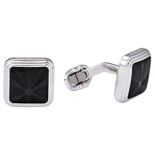 Montblanc Star Silver Cufflinks 118613 4017941909022 - Jewelry