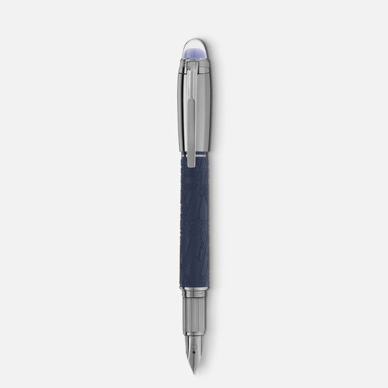 Montblanc Starwalker Space Blue Doue Fountain Pen - 546x546