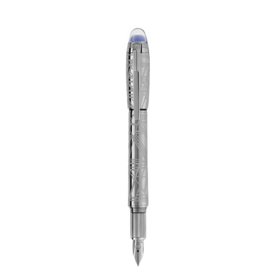 Montblanc Starwalker Space Blue Metal Fountain Pen (F) 130218