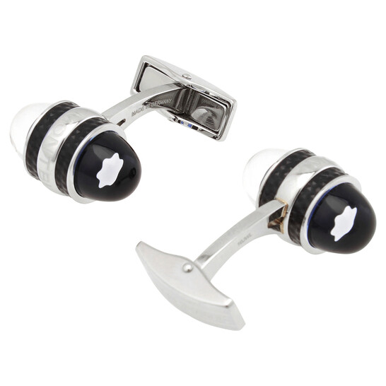 Montblanc Starwalker Steel Silver/Blue Cufflink 125972