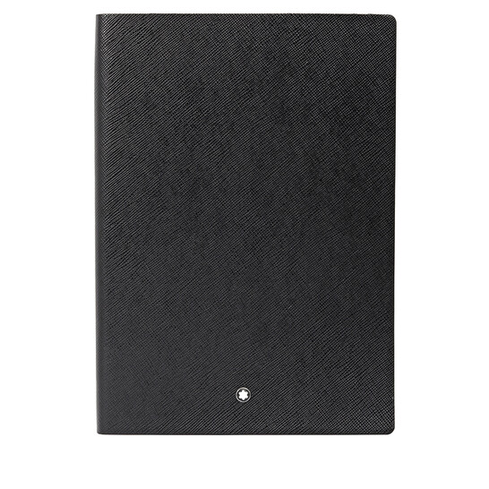 Montblanc Stationery Lined Notebook- Black 113294 4017941753557