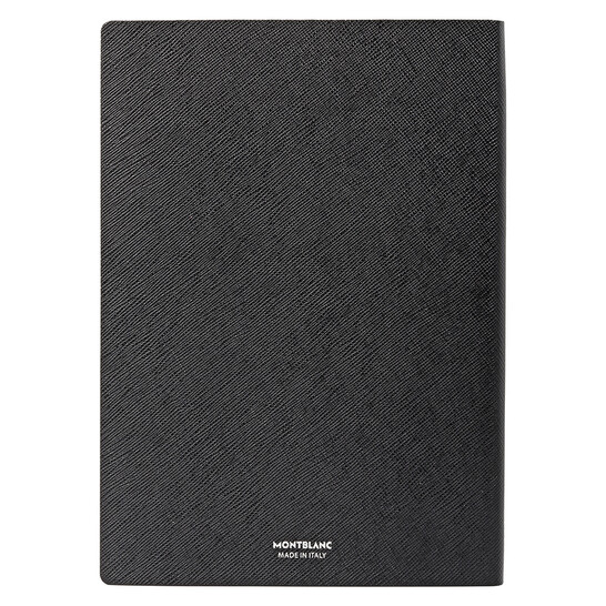 Montblanc Stationery Lined Notebook- Black 113294 4017941753557
