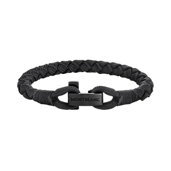 Montblanc T-Hook Bracelet in Black Nylon & Stainless Steel